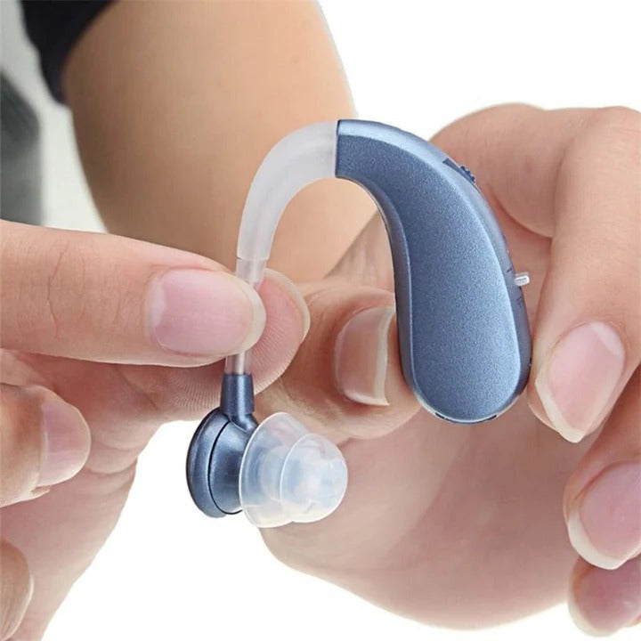 USB Rechargeable Hearing Aid Headphones with Bluetooth and Noise Suppression