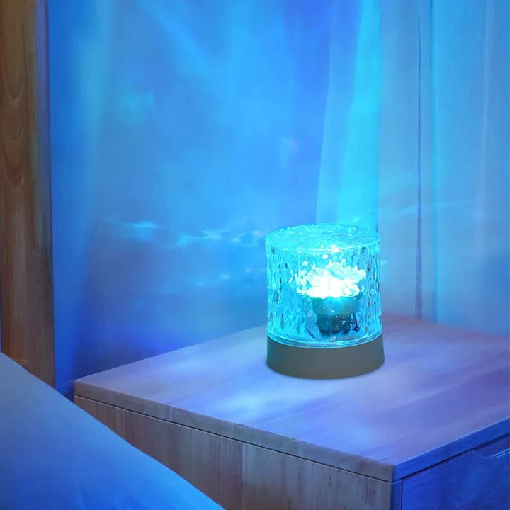 Crystal Ripple LED Projector Night Light