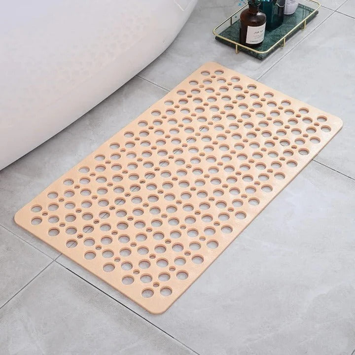 Non-Slip Textured Shower Mat with Suction Base