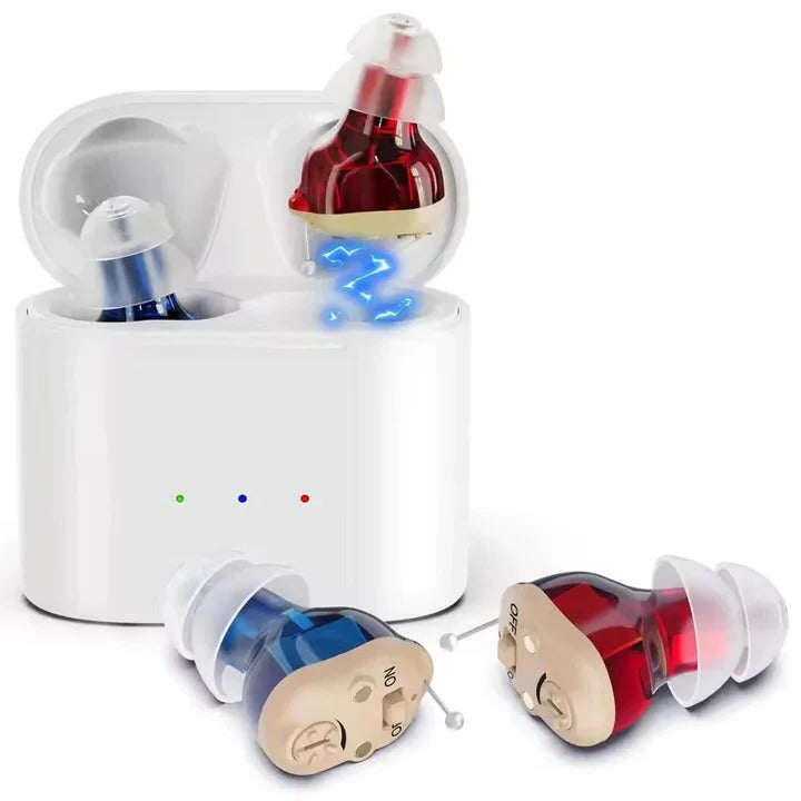 Invisible Rechargeable Digital Hearing Aids with Noise Reduction