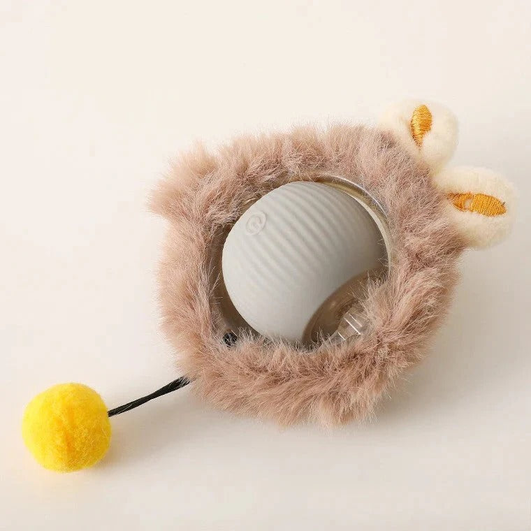 Interactive Rolling Ball Toy with Fluttering Tail for Dogs
