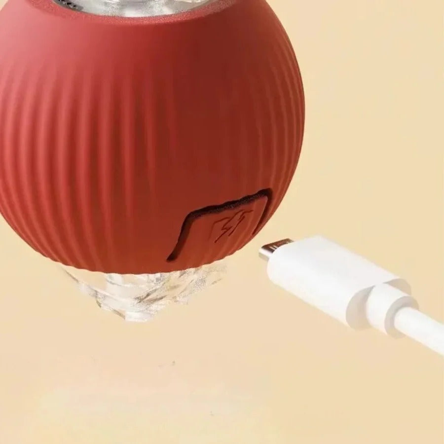 Interactive Rolling Ball Toy with Fluttering Tail for Dogs