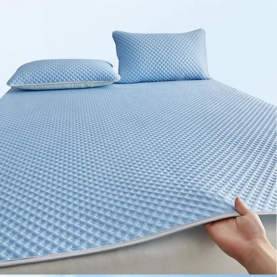 Cooling Fitted Sheet and Pillowcase Set for Hot Sleepers