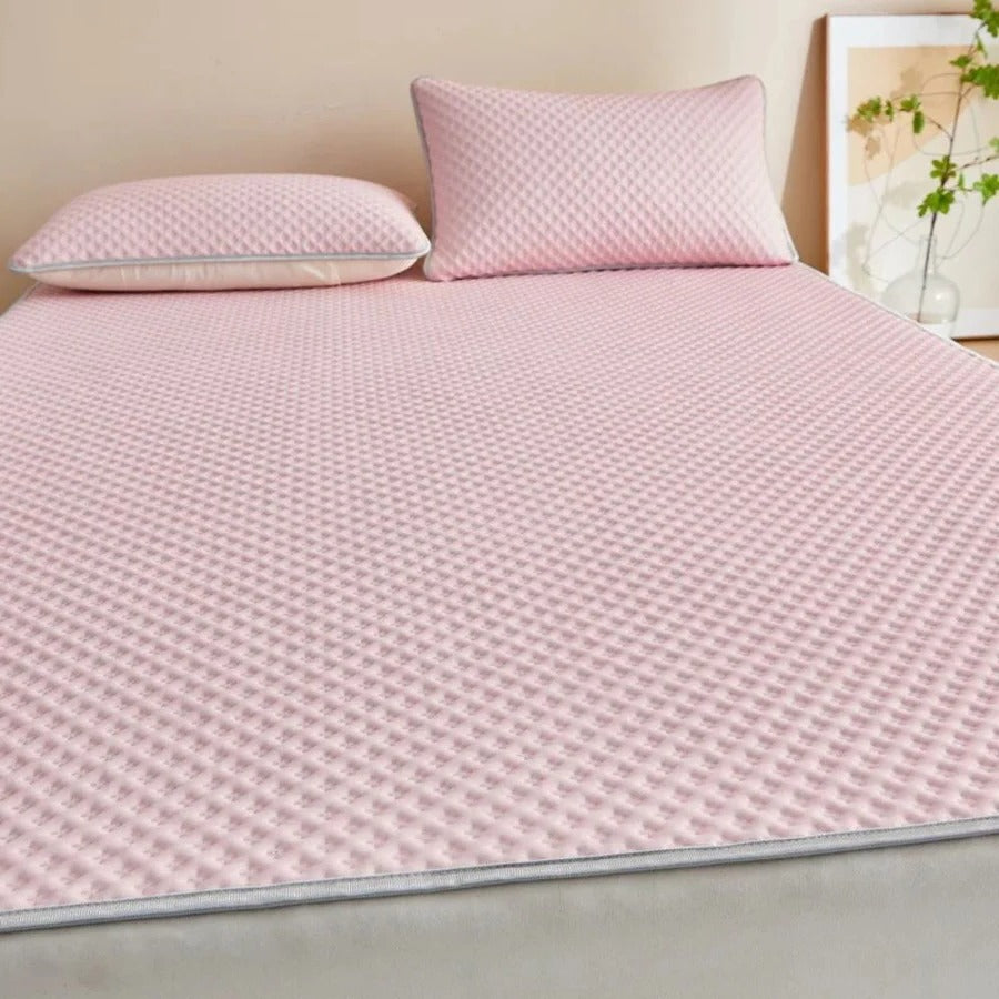 Cooling Fitted Sheet and Pillowcase Set for Hot Sleepers