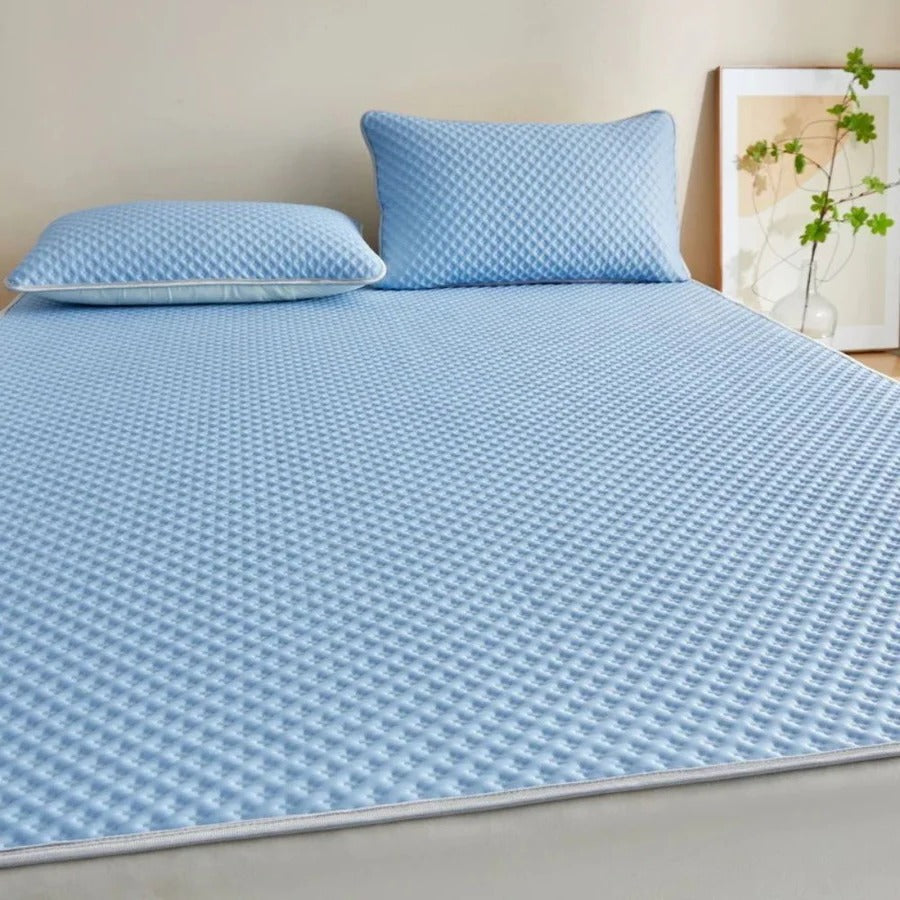 Cooling Fitted Sheet and Pillowcase Set for Hot Sleepers