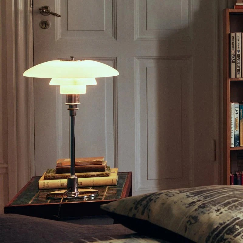 Dimmable LED Table Lamp with Rounded Shade
