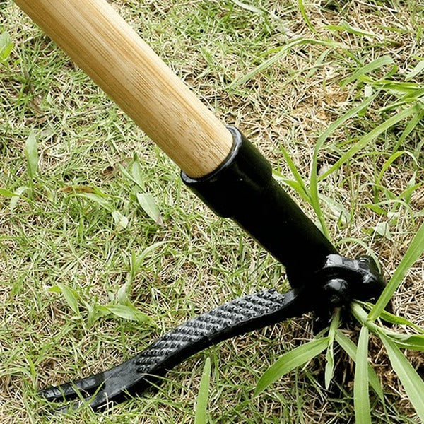 Ergonomic Stand Up Weed Puller with 4 Claw Root Remover