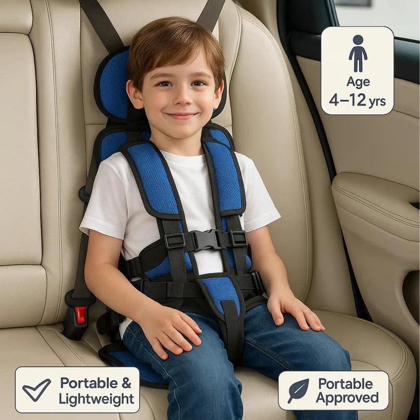 Portable Compact Child Car Seat with 5-Point Harness