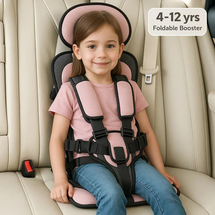 Portable Compact Child Car Seat with 5-Point Harness
