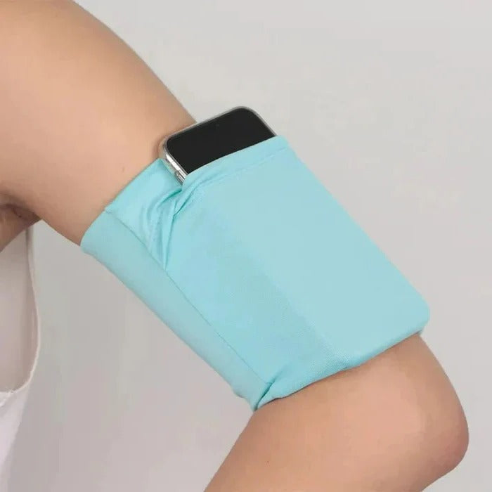 Adjustable Running Arm Phone Band with Touchscreen Pouch