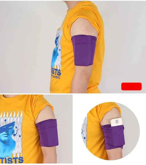 Adjustable Running Arm Phone Band with Touchscreen Pouch