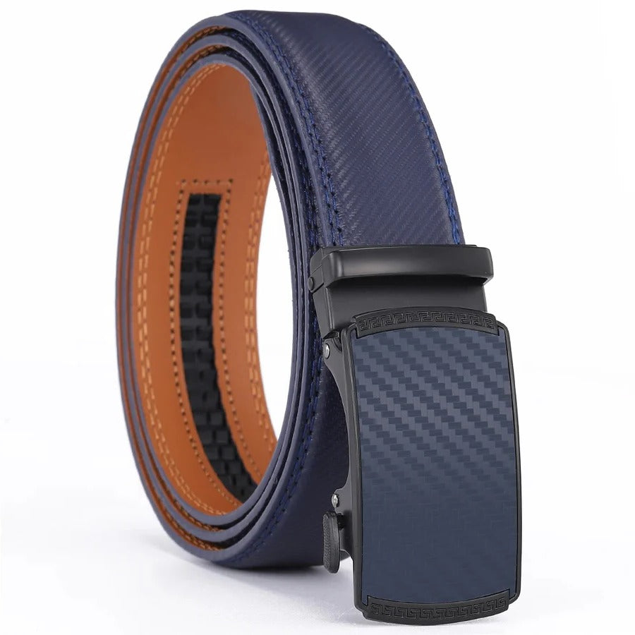 Men's Genuine Leather Automatic Buckle Belt
