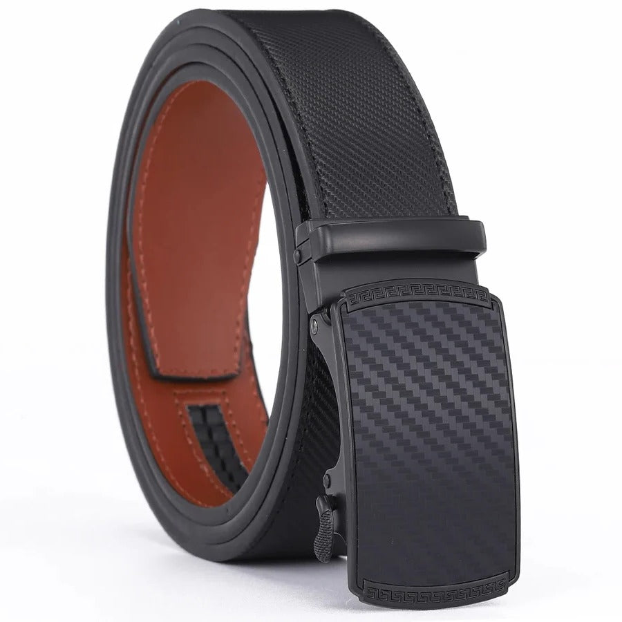 Men's Genuine Leather Automatic Buckle Belt