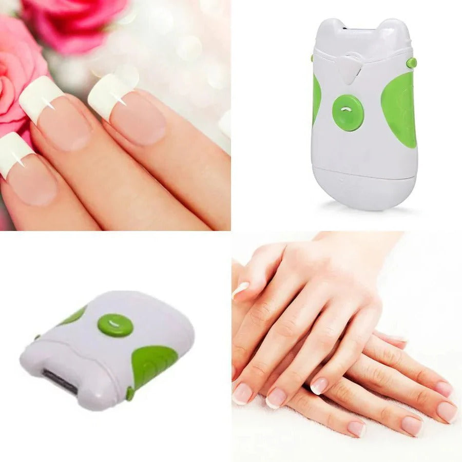Electric Nail Clipper with LED Light for Safe One-Handed Trimming