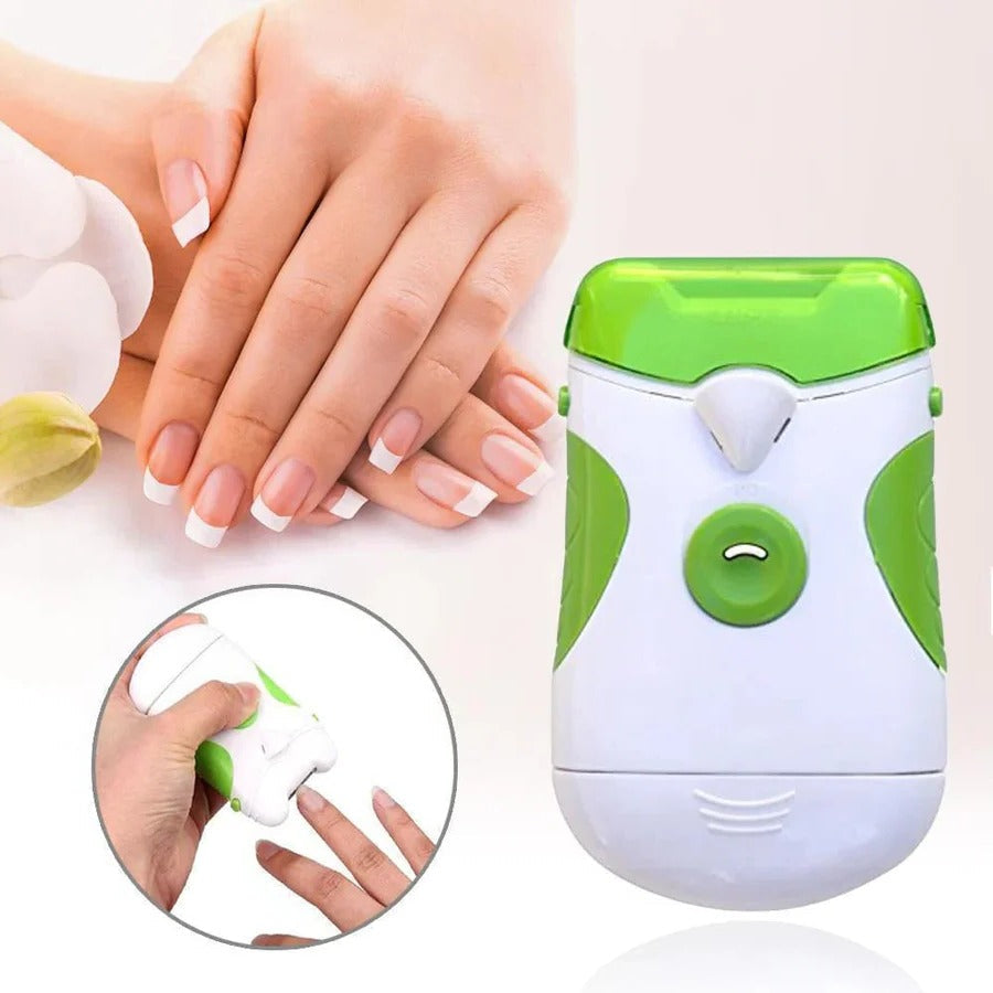 Electric Nail Clipper with LED Light for Safe One-Handed Trimming