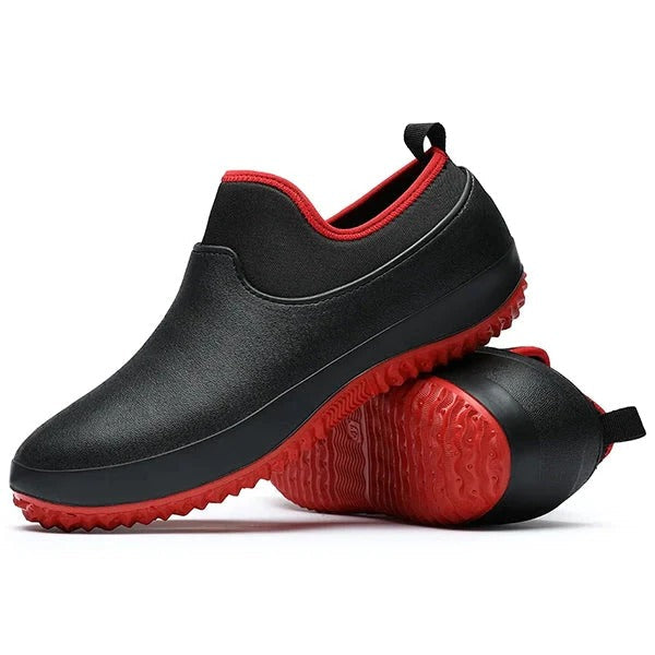 Waterproof Slip-On Work Boots for Men with Slip-Resistant Sole