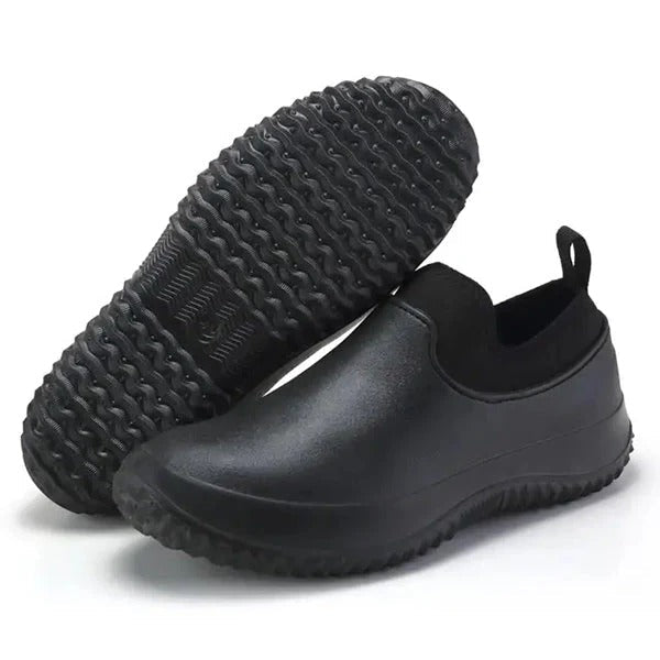Waterproof Slip-On Work Boots for Men with Slip-Resistant Sole