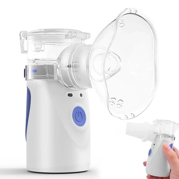 Portable Ultrasonic Mesh Nebulizer for Adults and Children, Compact and Quiet Inhalation Device