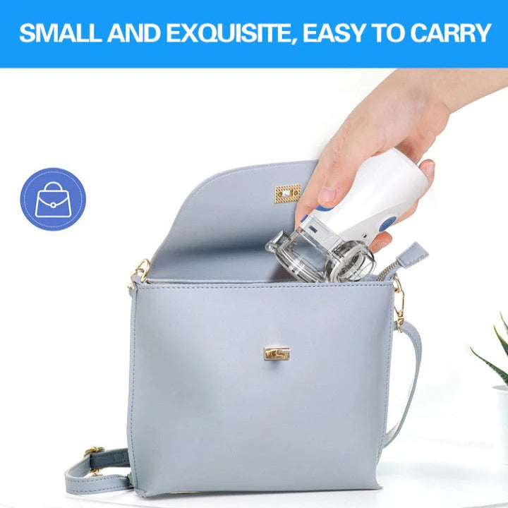 Portable Ultrasonic Mesh Nebulizer for Adults and Children, Compact and Quiet Inhalation Device