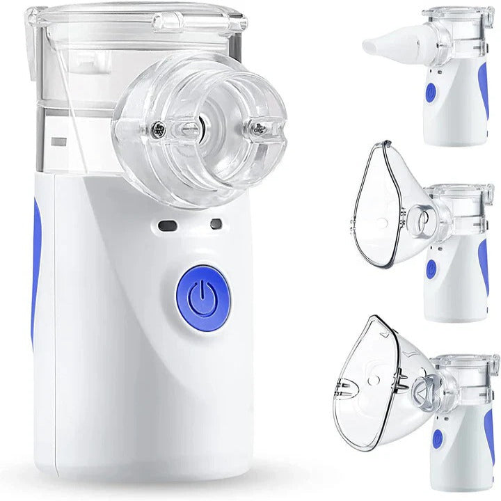 Portable Ultrasonic Mesh Nebulizer for Adults and Children, Compact and Quiet Inhalation Device