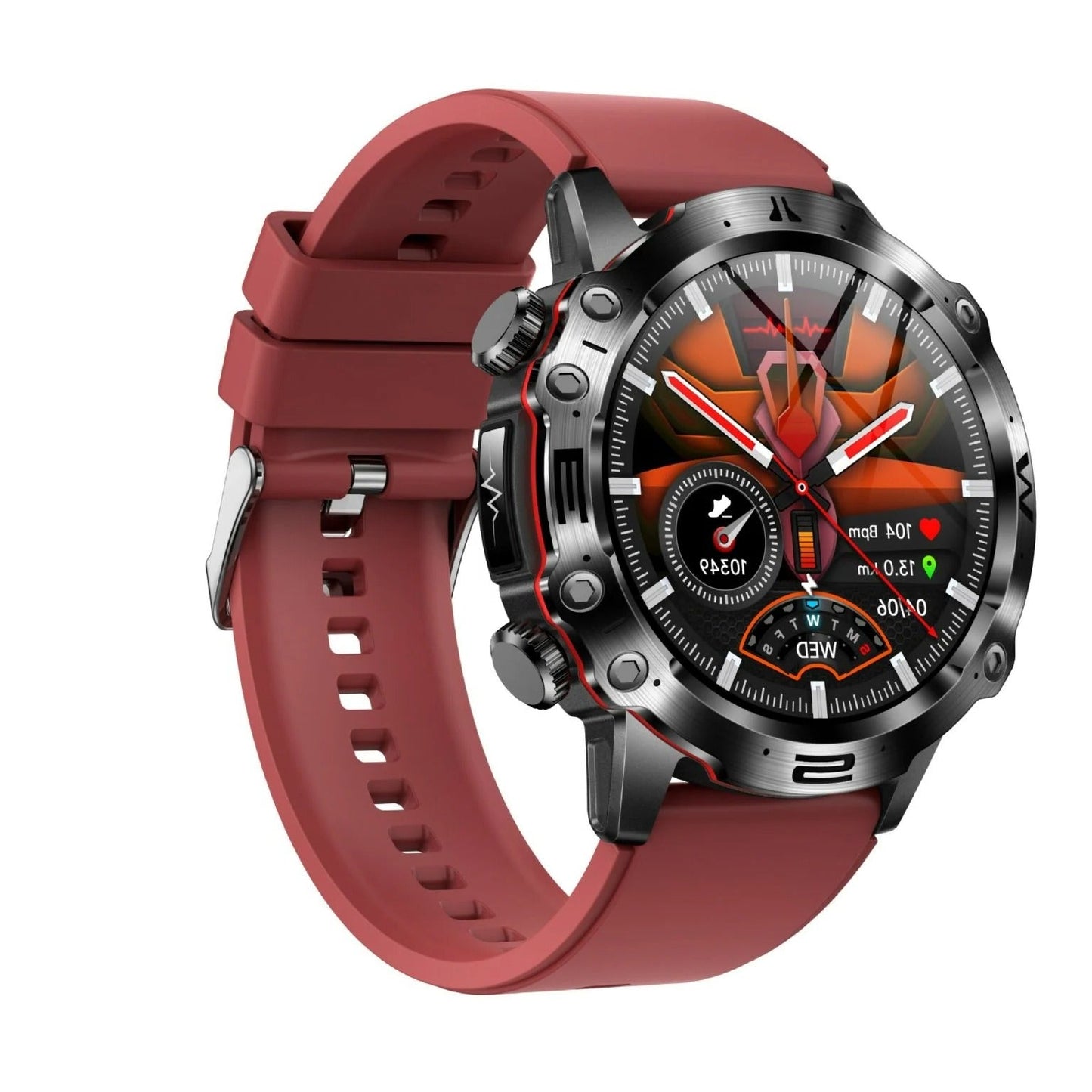 Multifunctional Wellness Smartwatch with Activity Tracking and Bluetooth Notifications