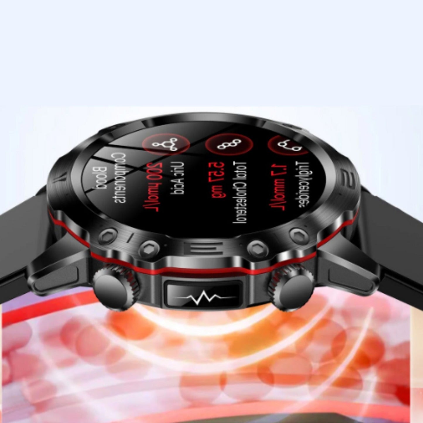Multifunctional Wellness Smartwatch with Activity Tracking and Bluetooth Notifications