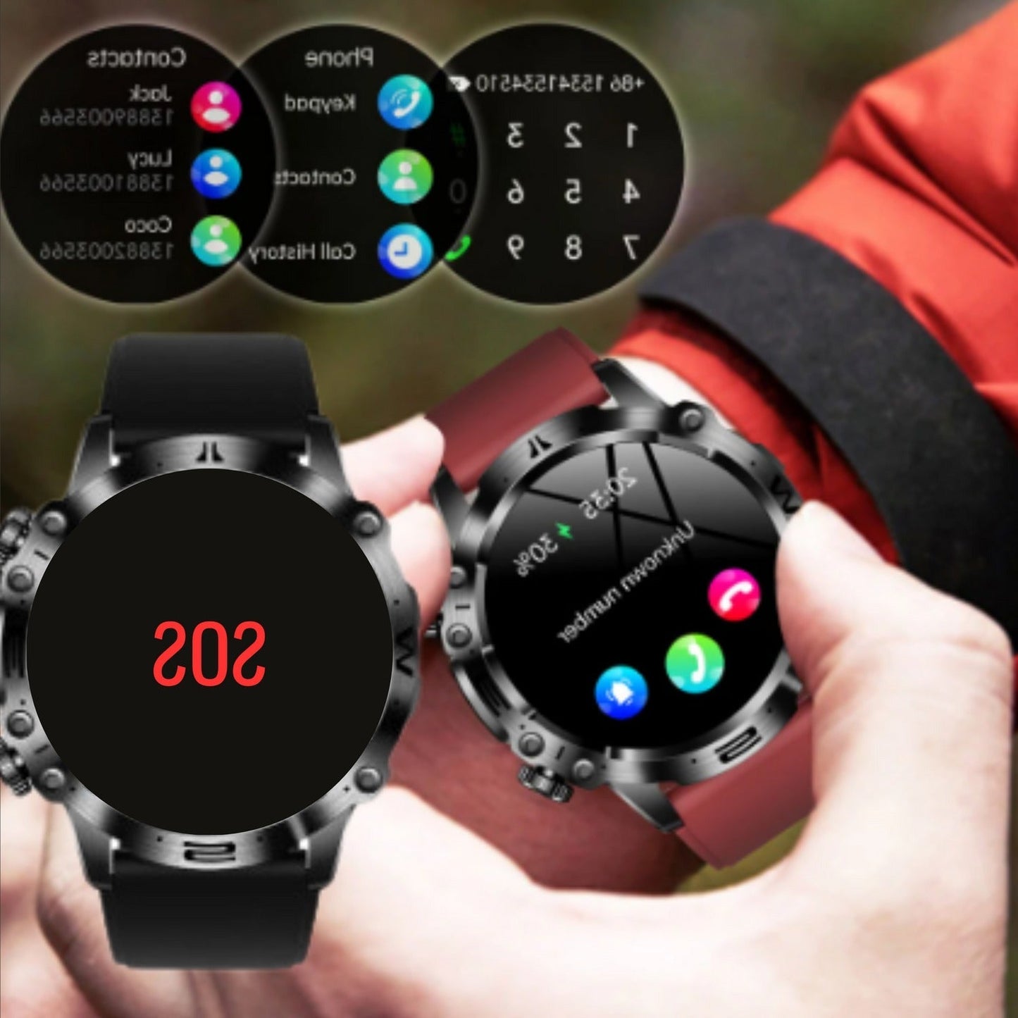 Multifunctional Wellness Smartwatch with Activity Tracking and Bluetooth Notifications