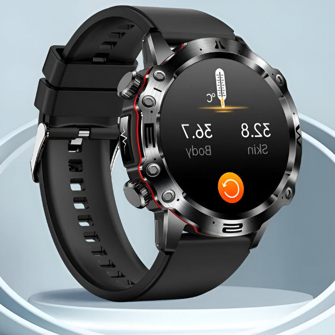 Multifunctional Wellness Smartwatch with Activity Tracking and Bluetooth Notifications