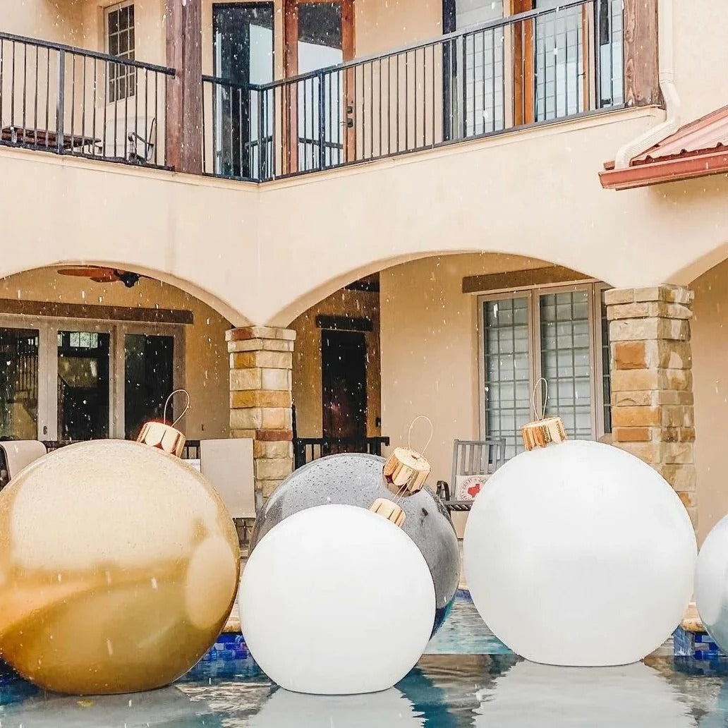 Inflatable Holiday Sphere Decoration for Indoor and Outdoor Use