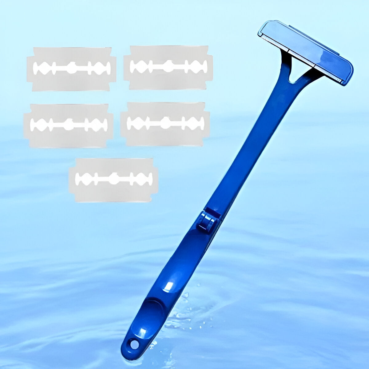 Extended-Reach Back Shaver with Detachable Head for Men
