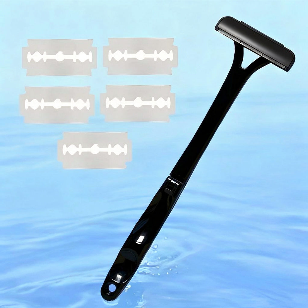 Extended-Reach Back Shaver with Detachable Head for Men