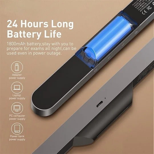 Magnetic Rechargeable Desk Lamp with Adjustable Brightness
