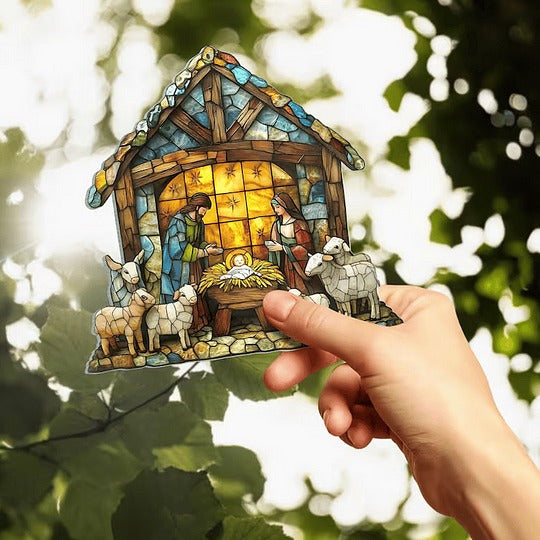 Nativity Scene Light-Reflective Suncatcher