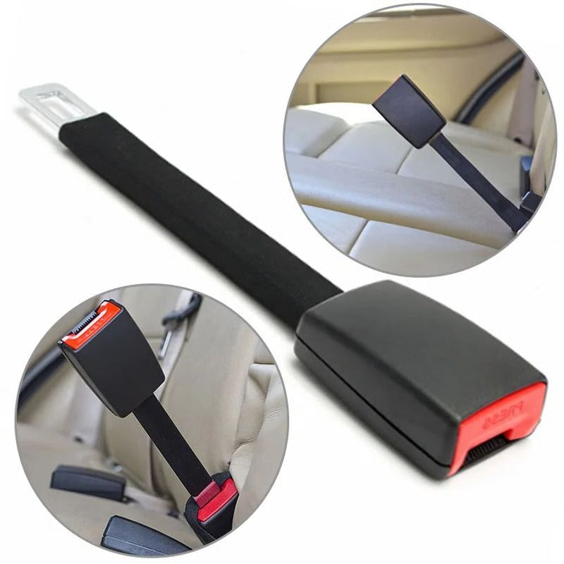 Seatbelt Extender with 14-Inch Clip-In Strap for Comfort and Easy Buckling