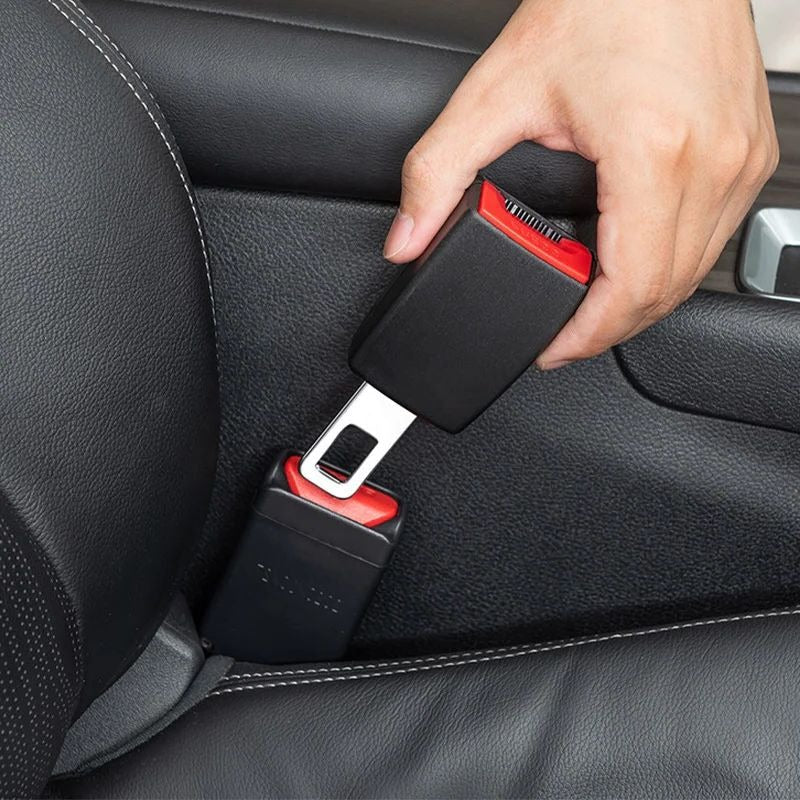 Seatbelt Extender with 14-Inch Clip-In Strap for Comfort and Easy Buckling