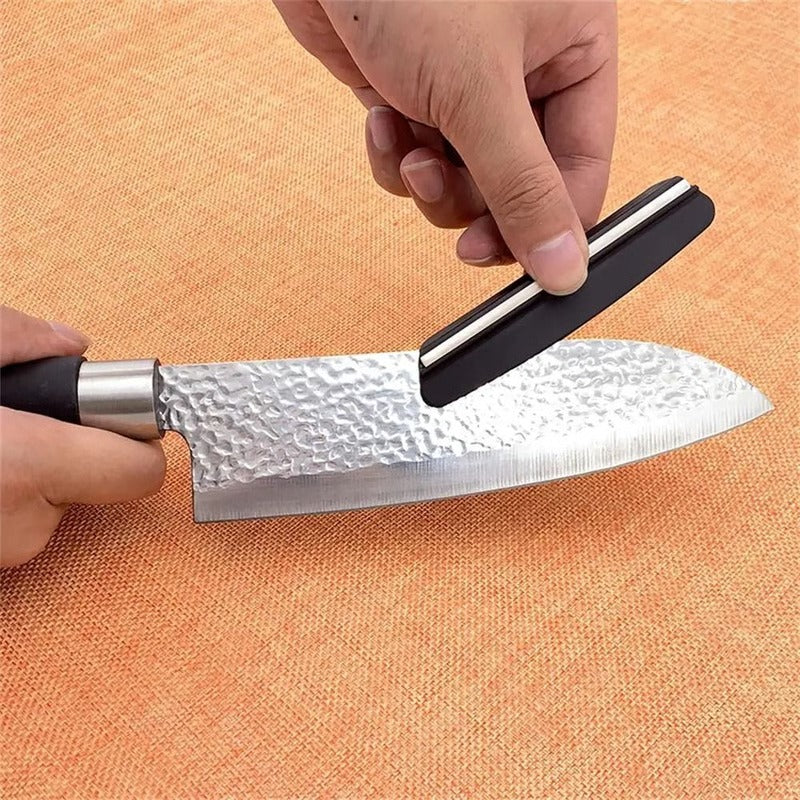 Fixed Angle Knife Sharpening Guide for Kitchen Knives and Scissors