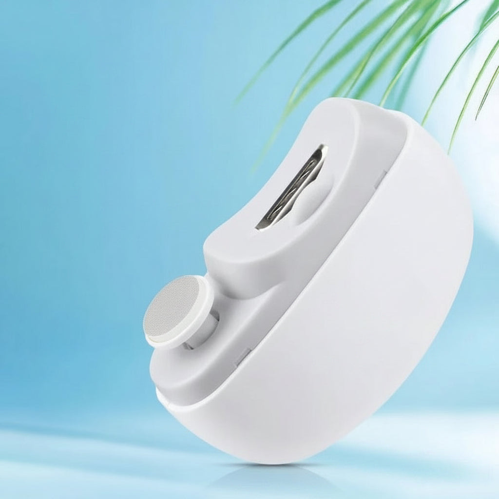 Rechargeable Low-Noise Electric Nail Trimmer with Grinding Head and LED Light