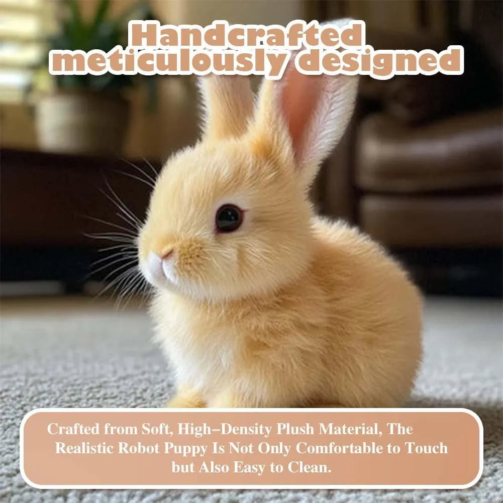 Realistic Interactive Plush Bunny Toy