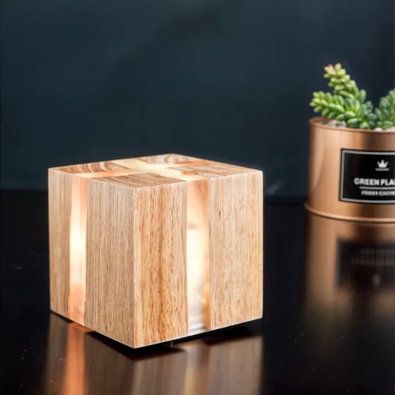 Rustic Broken Glass Table Lamp