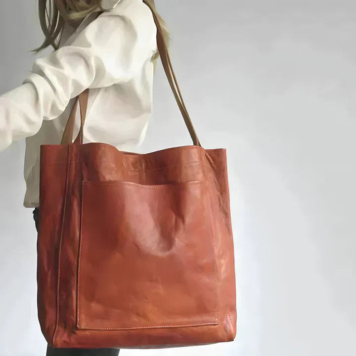 Elysia - Classic Leather Tote