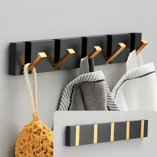 Foldable Stainless Steel Wall Hook Rail