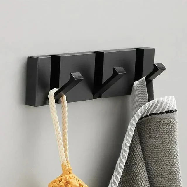 Folding Aluminum Wall Hook for Space-Saving Organization