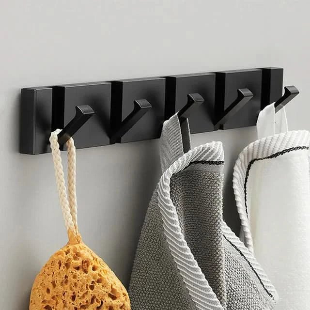 Folding Aluminum Wall Hook for Space-Saving Organization
