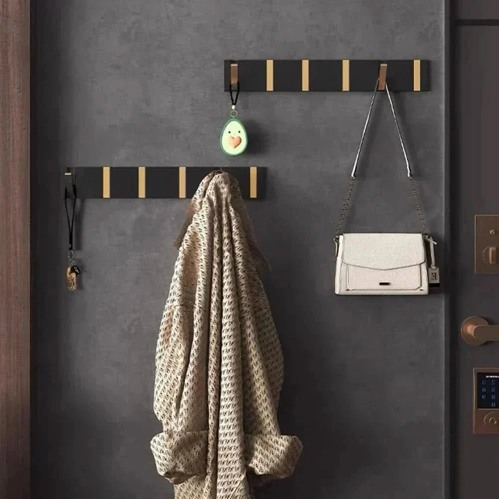 Folding Aluminum Wall Hook for Space-Saving Organization
