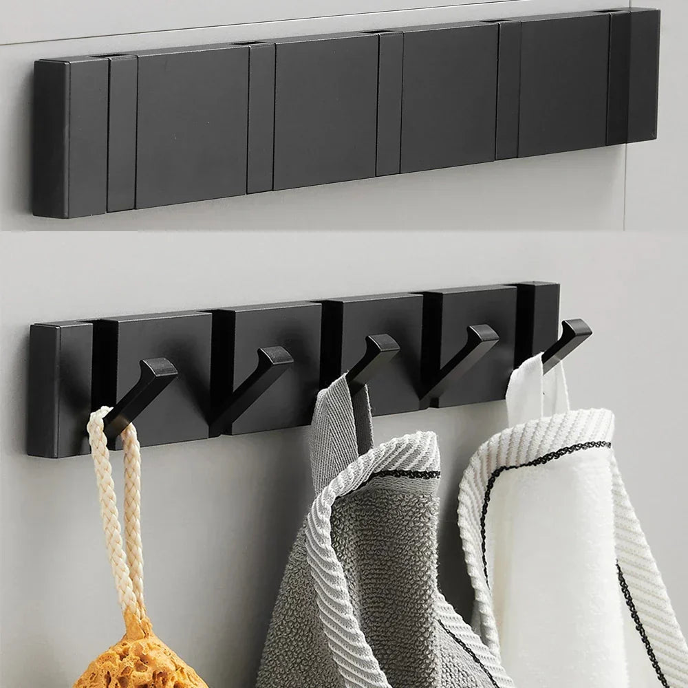 Foldable Stainless Steel Wall Hook Rail