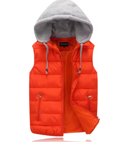Men's Lightweight Quilted Hooded Vest for Casual Comfort