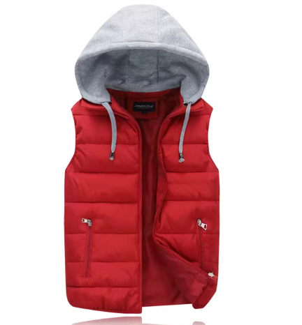 Men's Lightweight Quilted Hooded Vest for Casual Comfort