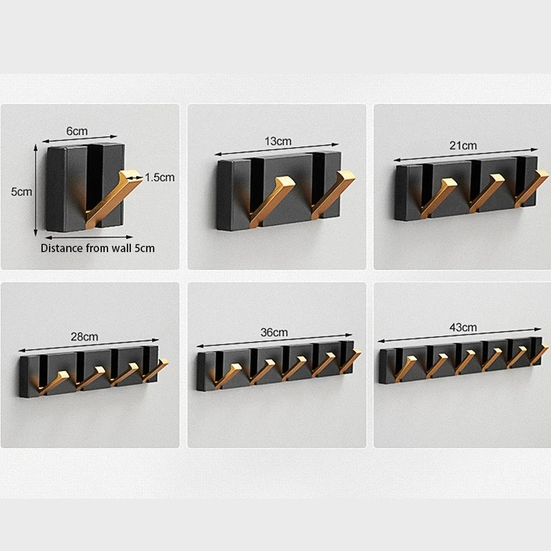 Foldable Stainless Steel Wall Hook Rail