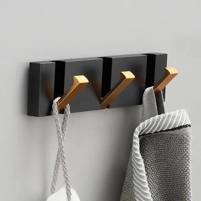 Folding Aluminum Wall Hook for Space-Saving Organization