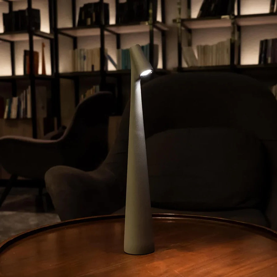 Minimalist Wireless LED Table Lamp with Touch Dimming
